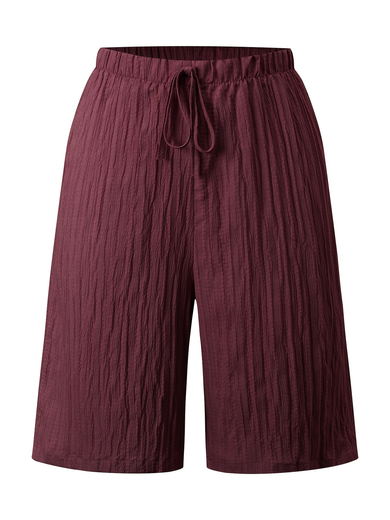 Women's Casual Solid Color Lightweight Summer Shorts Set