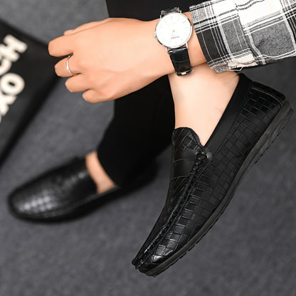 Men'S British Style Loafers - Comfortable Slip-On Moccasins with Round Toe, Faux Cover Upper & PVC Sole, Perfect for Casual Wear, Parties, and Weddings, Wedding Shoes