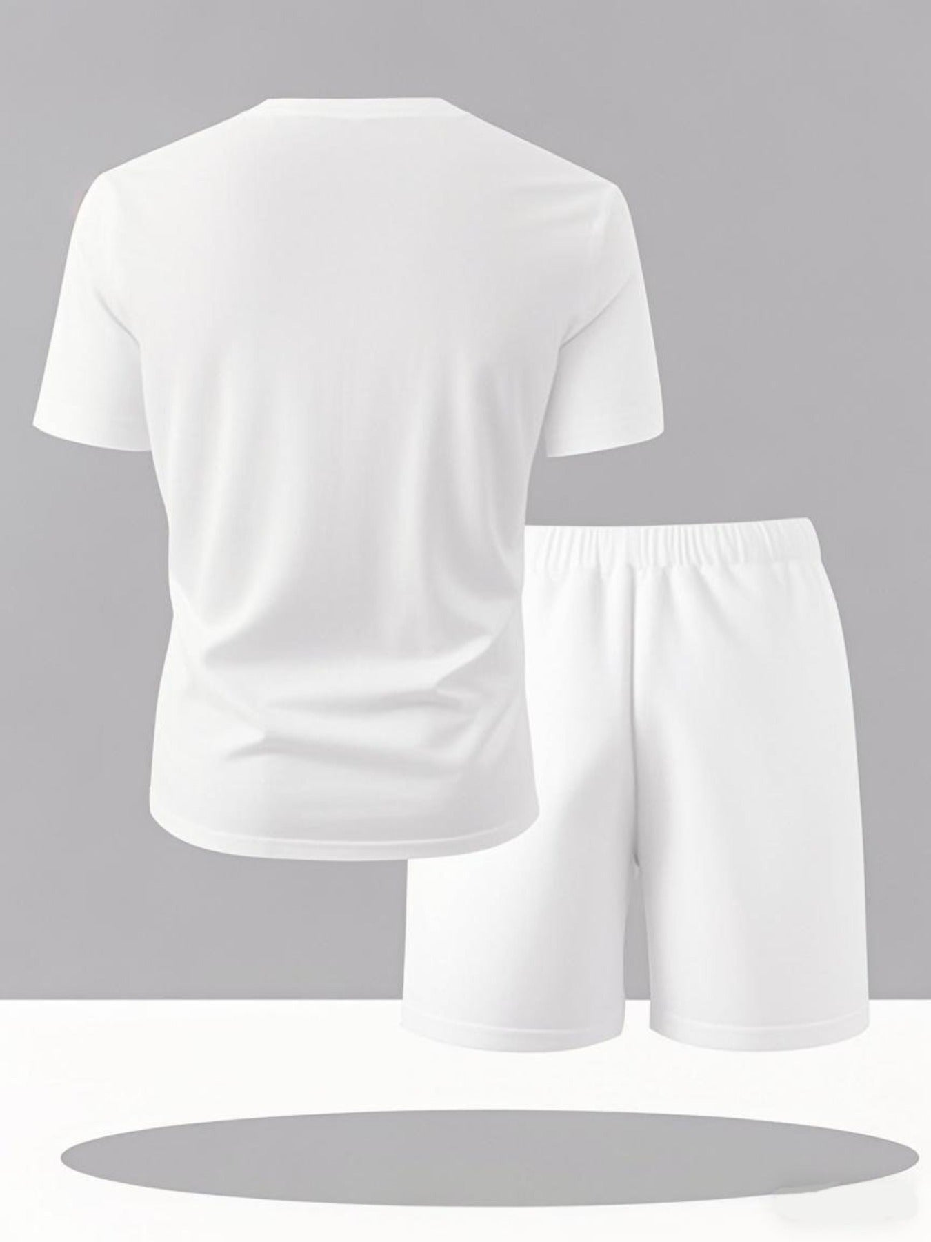 Men's Summer Casual Sportswear Set - Short Sleeve T-Shirt & Shorts