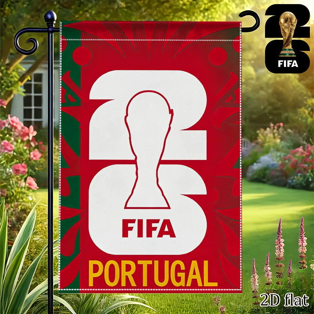 2026 FIFA World Cup Double-Sided Linen Garden Flag 30x45cm