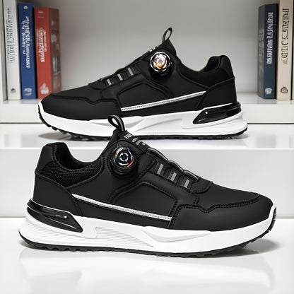 [sneakers] Men'S Large Size Running Shoes | Casual Sports Footwear, Cross-Training, Low-Top, Faux, Lace-Up, All-Season, Solid Color