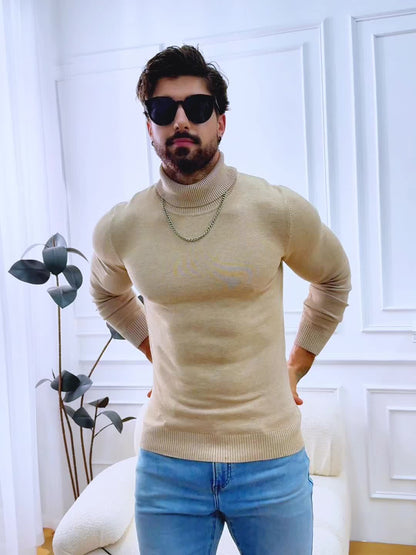 Men'S New Style Available in Multiple Colors, Classic Turtleneck Sweater