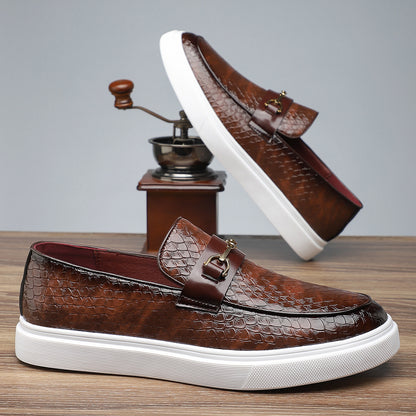 Men's Classic Oxford Slip-On Shoes for Office & Formal Wear