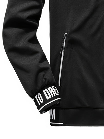 Spring and Autumn Outdoor Men's Sports Casual Suit with Jacket and Pants Two-Piece Set