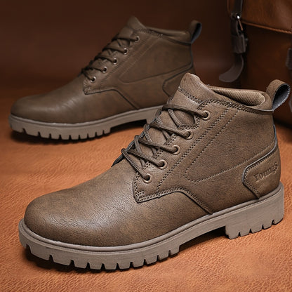 Men's Lightweight Casual Vintage Ankle Boots with Soft Sole