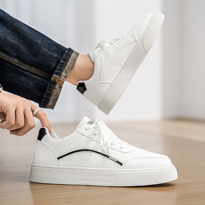 Men'S Casual Sneakers with a Easy And Versatile Thick Sole, Perfect for Daily Commuting And Comfort. Fashionable Low-Top Casual Shoes That Elevate Height, Easy to Maintain with a Upper, Trendy Footwear for Men - ayq