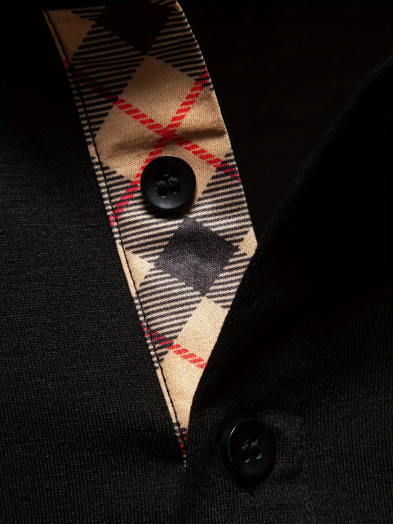 Middle Eastern Plaid Polo Shirts for Western Men - ayq