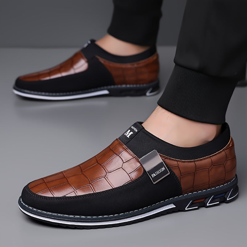 Men's Casual Slip-On Business Loafers with Anti-Slip Sole