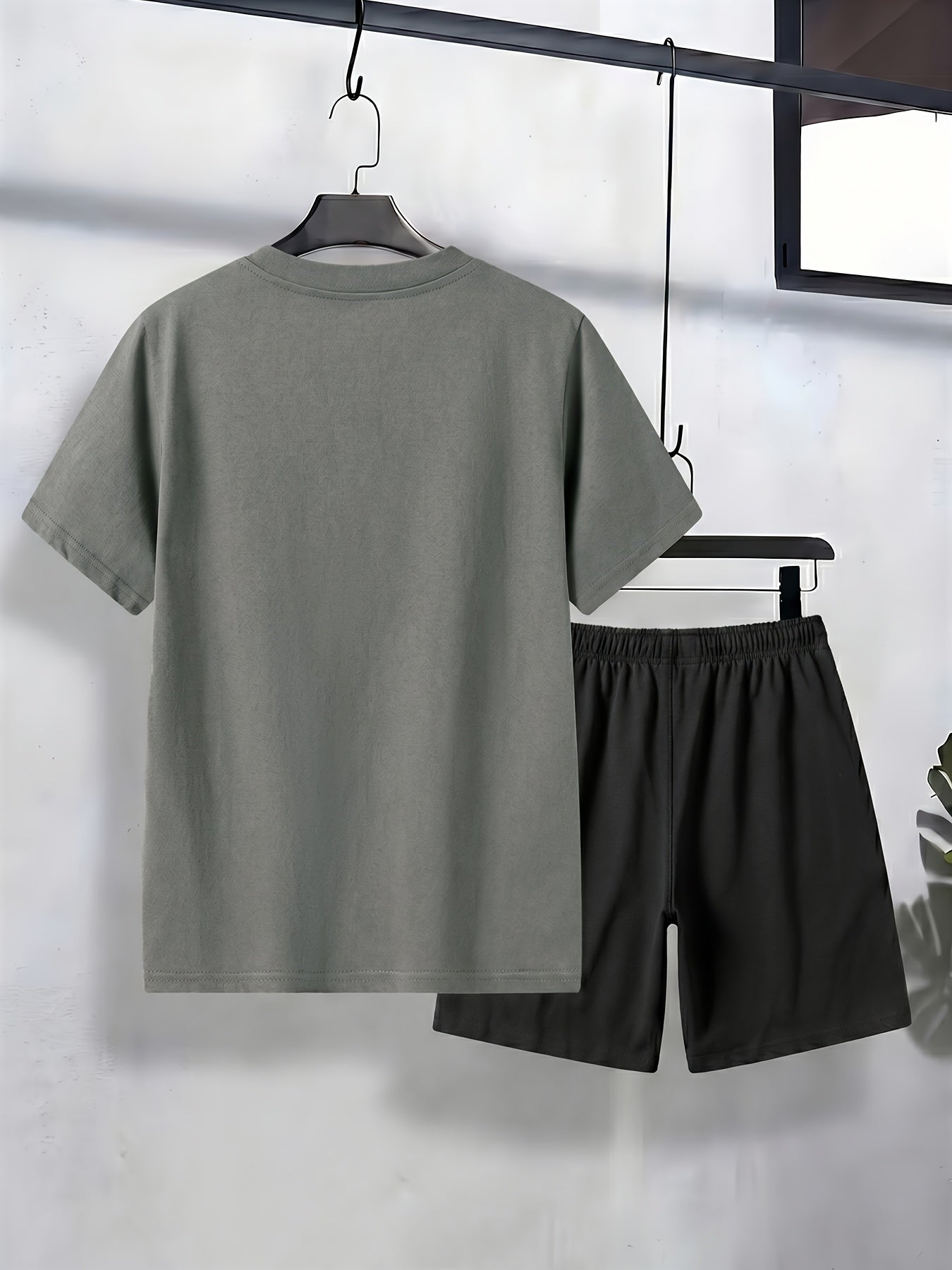Boys' Cotton T-Shirt & Shorts Set Casual Spring Summer Outfit