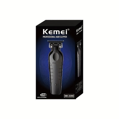 Electric Hair Clipper KM-2299 Cross-border Electric Pusher USB Oil Head Carving Scissor Barber Shop Trimmer