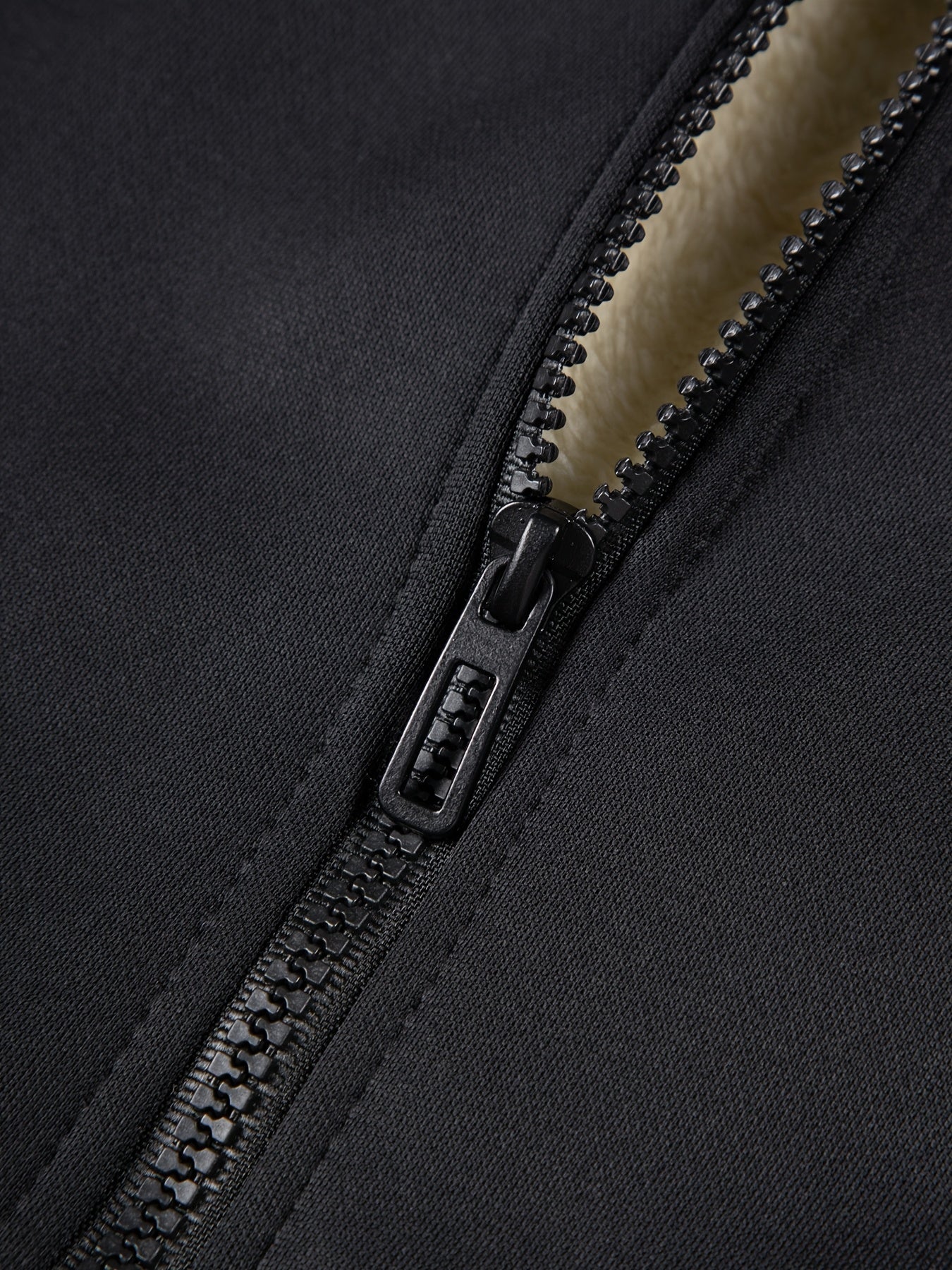 2pcs Boys' Fleece-Lined Hooded Sweatshirt + Casual Pants Set, Solid Color Long-Sleeved Zip-Up Top with Medium Stretch Warm Fabric for Autumn/Winter Season, Perfect for