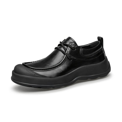 Men's Vintage Leather Casual Shoes with Lightweight Cushioning