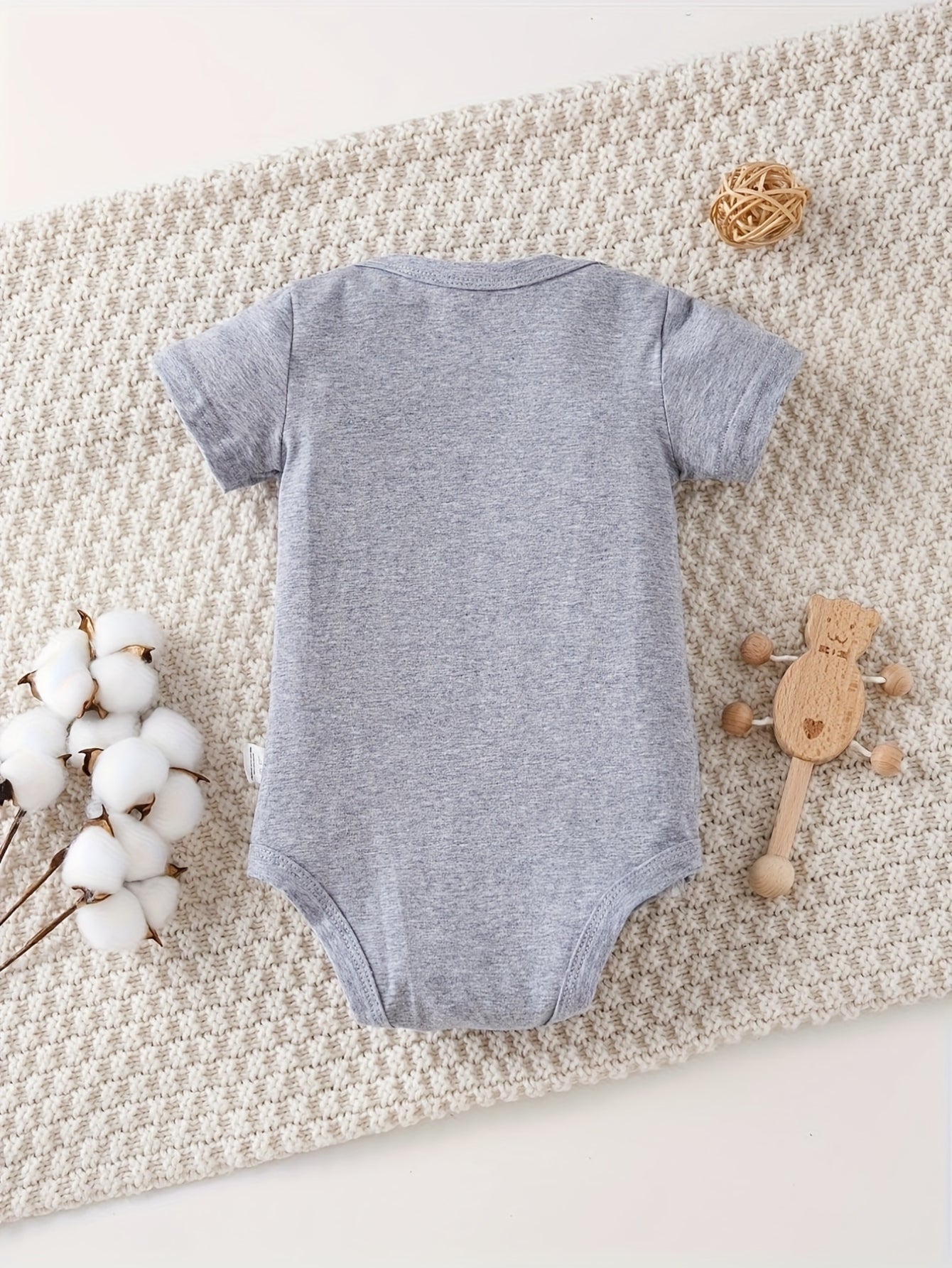 Baby Boy Cotton Jumpsuit with Lion Print, Summer Casual