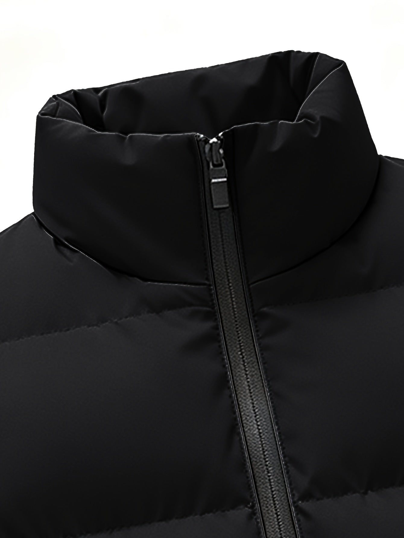 Men's Autumn-Winter Stand Collar Warm Polyester Vest