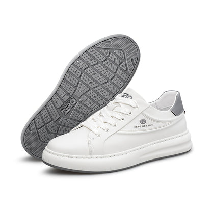 ZRO Zero Degree Men's Black Leather Casual Skate Sneakers
