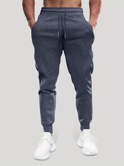 Men's Slim Fit Multi-Pocket Joggers - Lightweight Stretch Knit