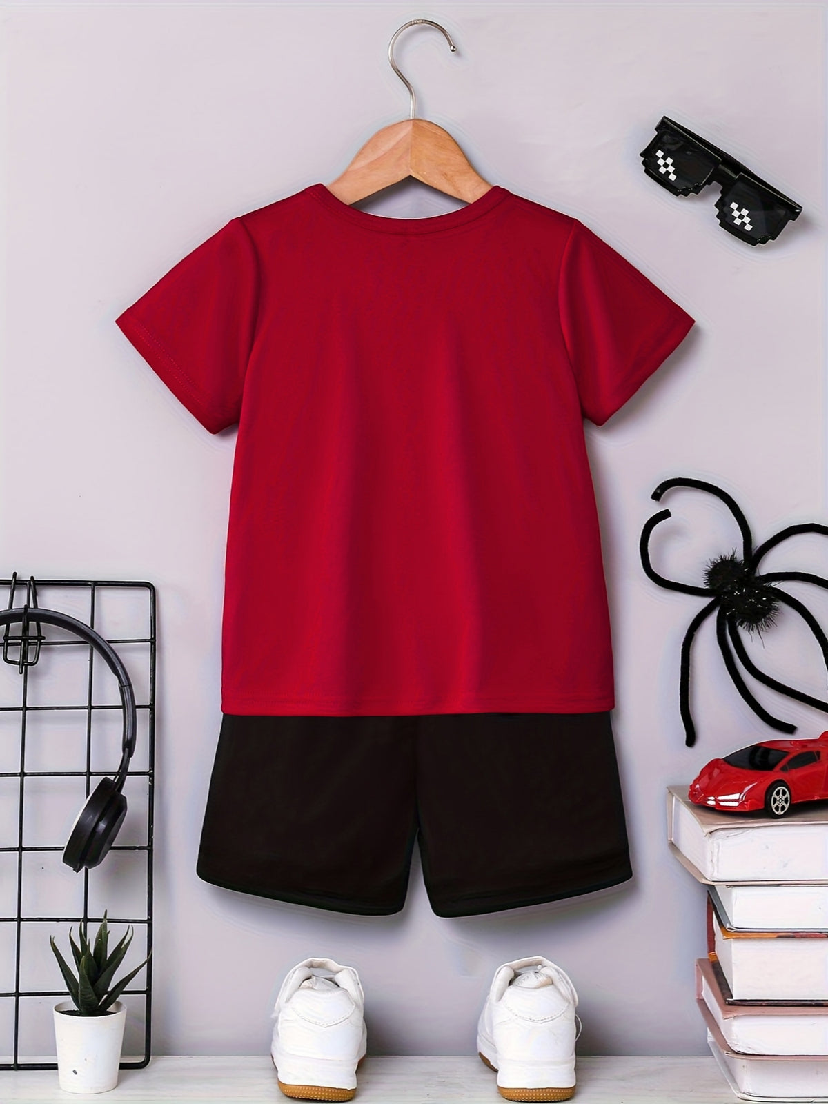 Baby Toddler Boys' Two-Piece Soft Knit Shorts Set - Summer Style - ayq