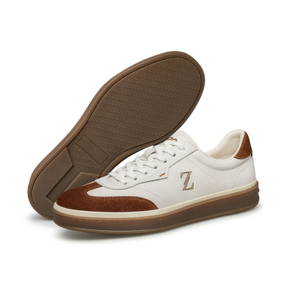 ZRO Men's Premium Leather Casual Sneakers for Spring/Fall