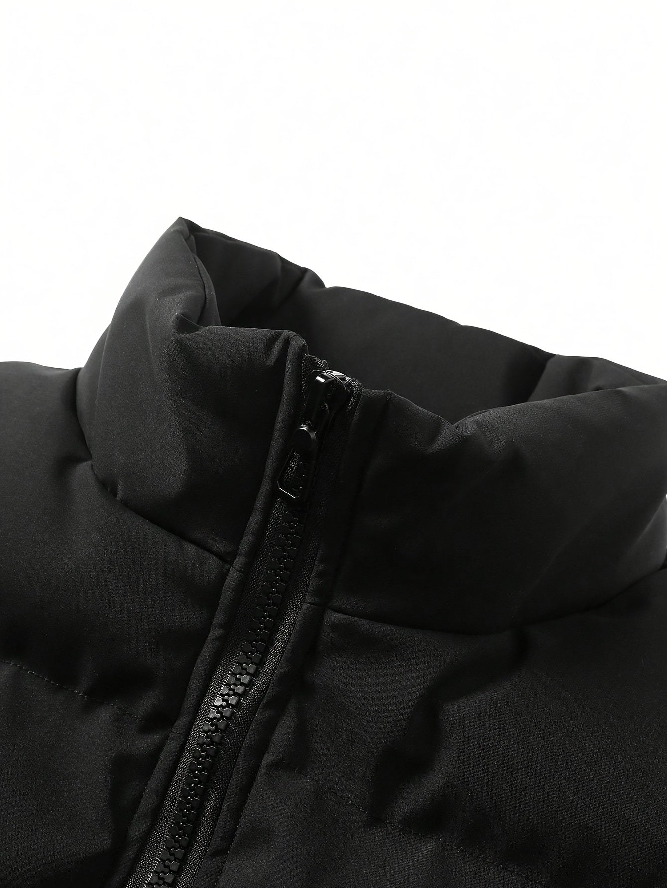 Yilong OBM Men's 2025 Fleece-Lined Winter Coat - Stand Collar Padded Insulation, Machine Washable Polyester, Solid Color Casual Jacket with Zipper Closure for Cold Weather, Winter Jacket, Outdoor Clothing, Minimalist Design,