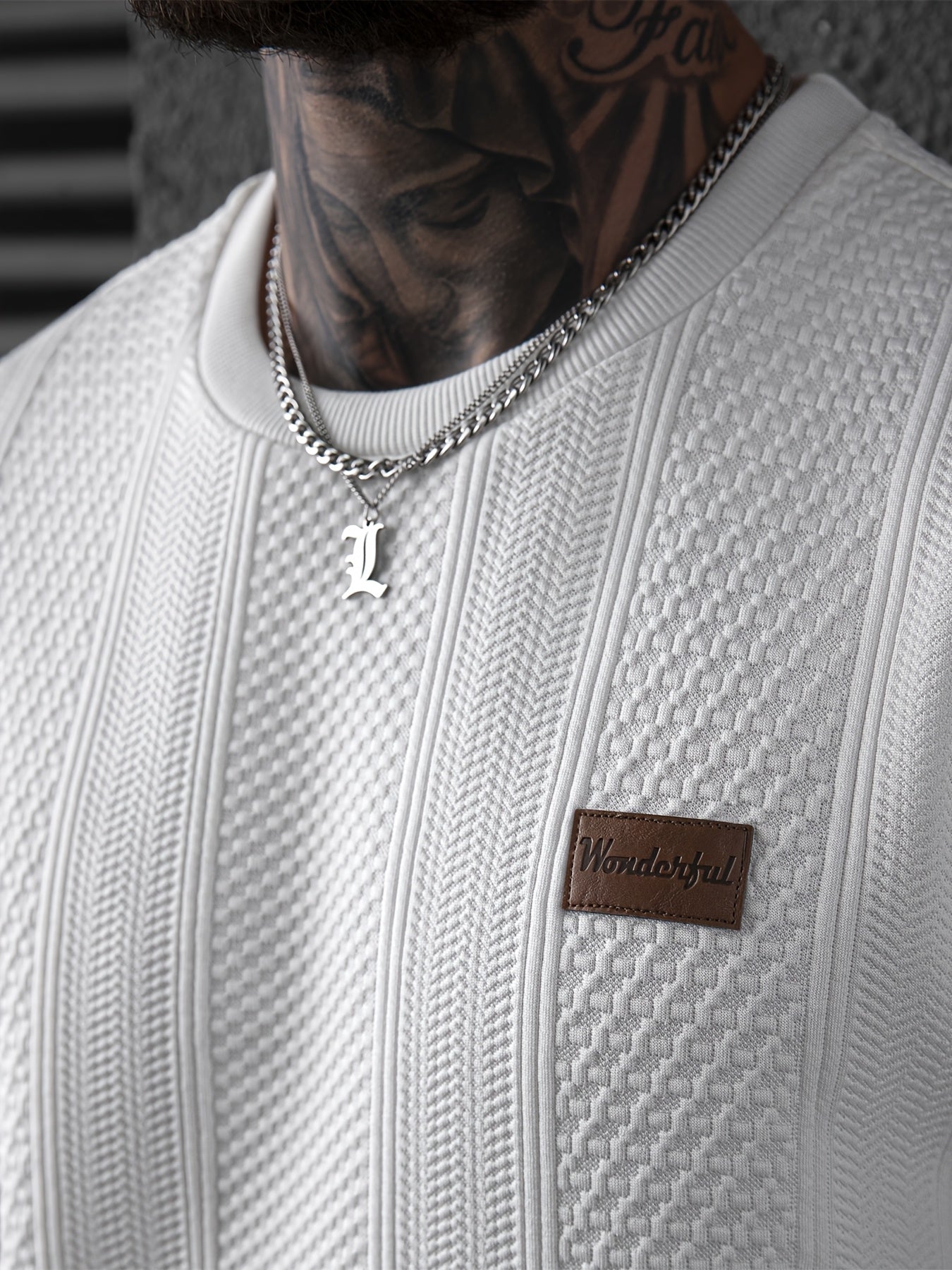 Men'S Crew Neck Long Sleeve T-Shirt | Casual Loose Fit with Slight Stretch Fabric, Ideal for Sports and Fitness Training - ayq