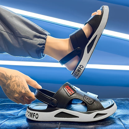 Men's Summer EVA Slip-On Beach Sandals, Non-Slip & Quick Dry