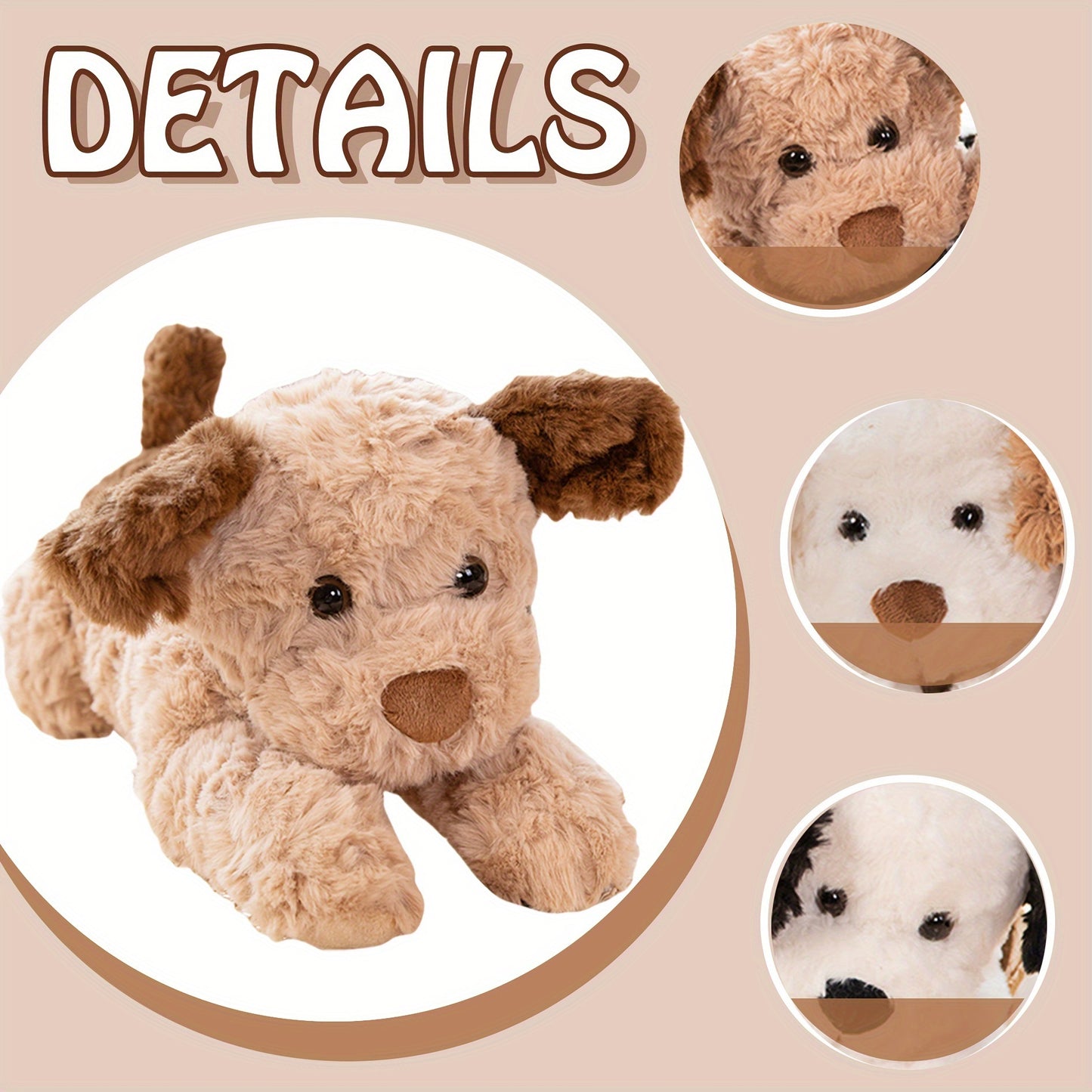 30cm/11.81in Adorable Kawaii Plush Dog Toy, Cuddly Cushion Toy for Boys and Girls, Perfect Gift for Halloween and Christmas