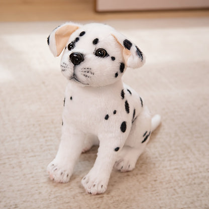 Three Adorable Spotted Puppy Plush Toys, Creatively Designed As Stuffed Animals, Perfect for Home And Room Decoration, Ideal As Gifts for Family Holidays Or Birthdays for Friends.