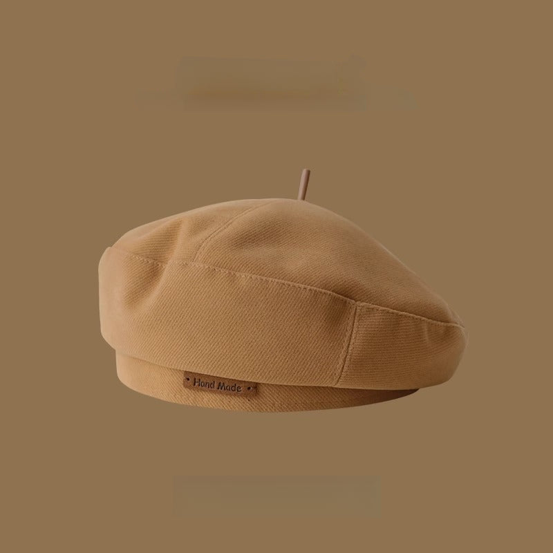 Unisex Lightweight Embroidered Beret Hat for Fall Winter