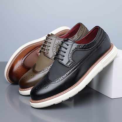 Men's Lightweight Business Casual Loafers, PU Leather