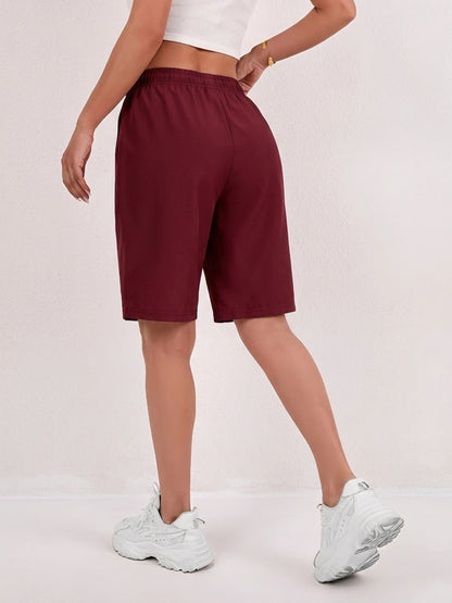 Women's Loose-Fit Quick-Dry Sports Shorts with Zipper Pockets