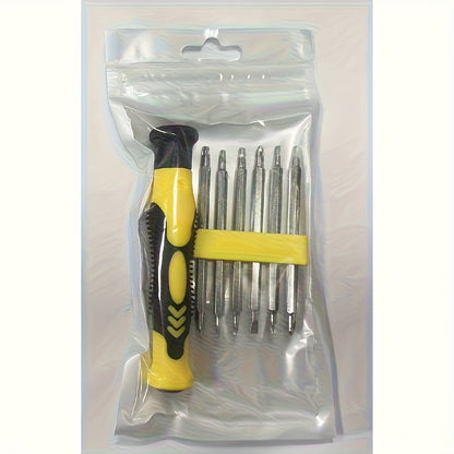 7pcs Heavy Duty Carbon Steel Multi-Function Screwdriver and Impact- Tool Box Set with Impact- Case, Suitable for Smartphone, Tablet, Laptop, Electronic Product Repair