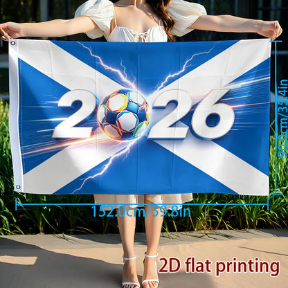 Scotland 2026 Football Flag Single-Sided Polyester Pennant