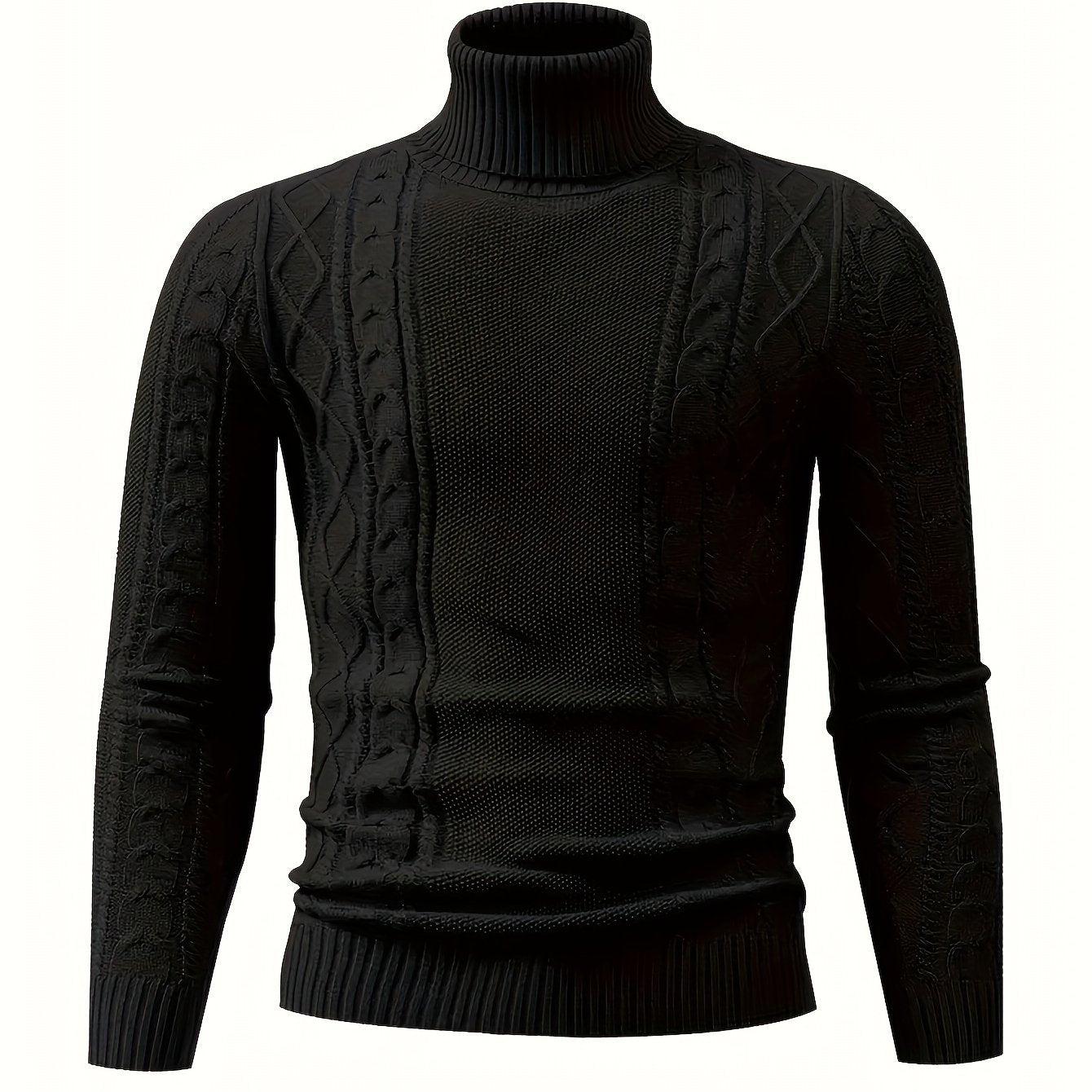 2024 New Cross-Border Men'S Plaid Knit Pullover Sweater (Men'S Warm Top)