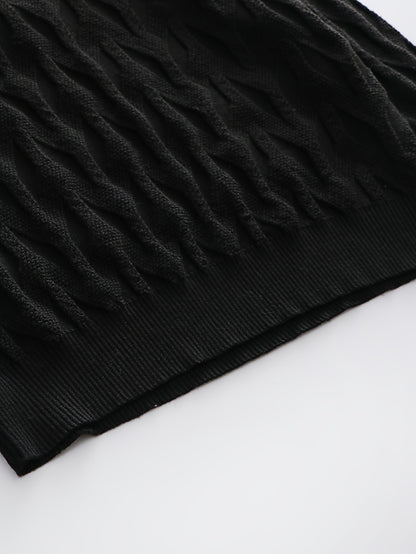 Men'S Fashion Knit Pullover with a Collar for Warmth
