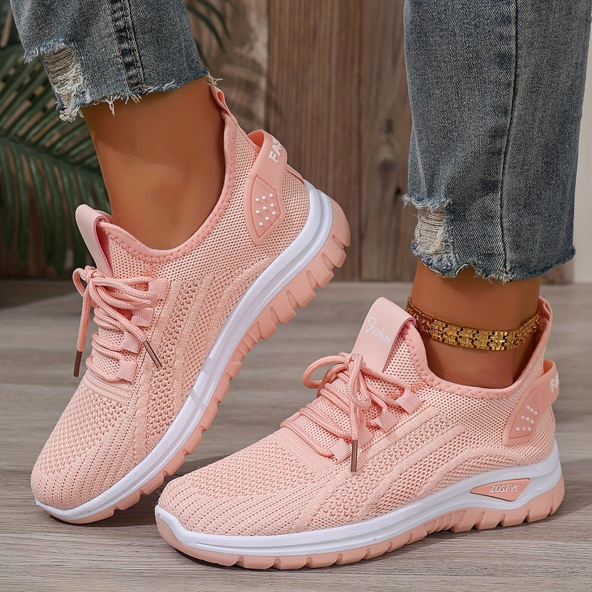 ZOSIVC Cheap Women's Shoes, Slip-on Sneakers for Women, White and Black Comfortable Summer Casual Beach, Vacation, Camping & Casual Attire Shoes | Mesh Upper Ladies' Sneakers - Gifts