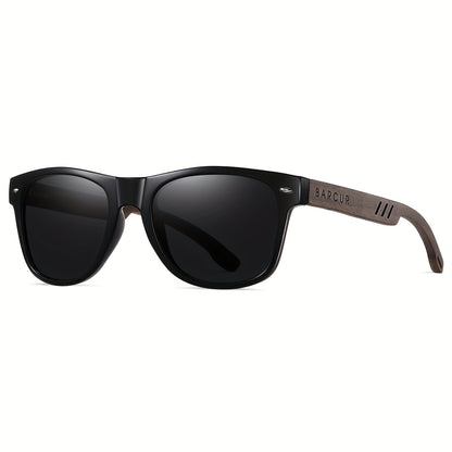 Men's Casual Polarized Black Walnut Sunglasses with UV Protection