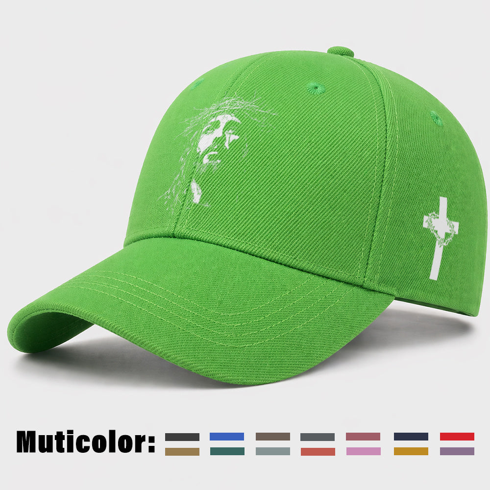 Unisex Christian Baseball Cap with Adjustable Cross Design