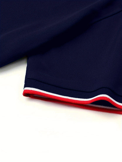 Men'S Stylish Polo Shirt with Milan Print, Perfect for Summer Sports And Casual Outings - ayq
