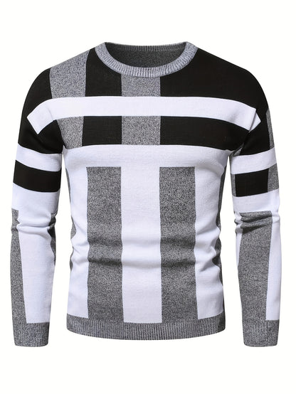 New Cross-Border Autumn And Winter Men'S Stylish Jacquard Sweater, Casual Pullover