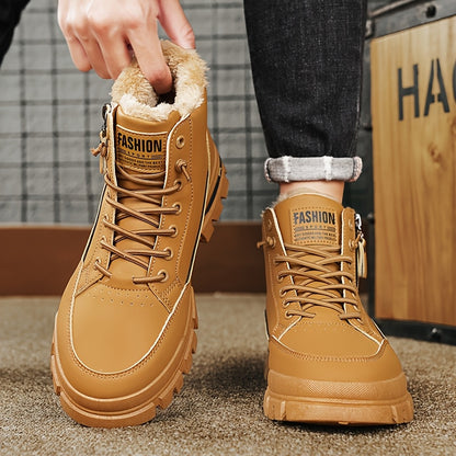 Men'S Stylish Fleece-Lined Snow Boots