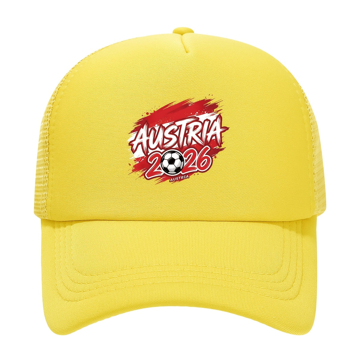 Austria 2026 Soccer Trucker Hat - Breathable Polyester Cap