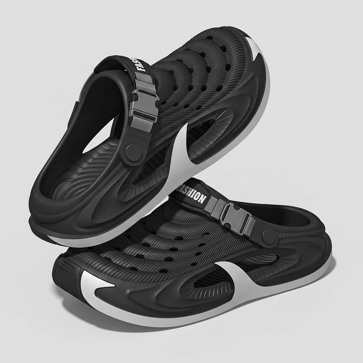 Men's All-Season Casual Slip-On EVA Slippers with Cushioned Sole