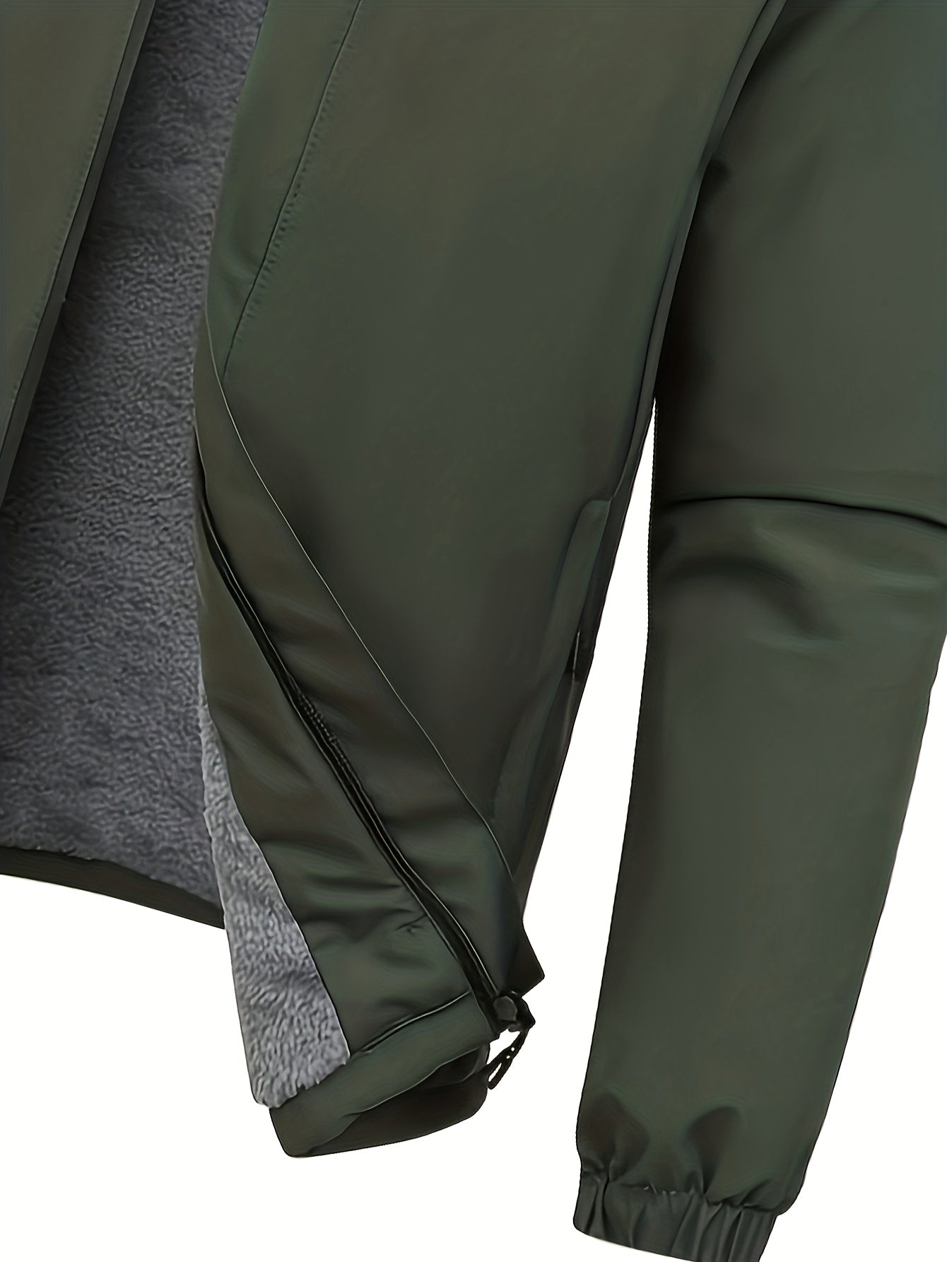 Men'S Fleece Jacket - Full-Zip Hooded Coat with Zippered Pockets, All-Season Lightweight Outerwear for Gym, Hiking, Everyday - - Easy-Care Polyester Jacket for Teens & Adults, Gym Apparel, Sporty Design, Durable Fabric, Activ