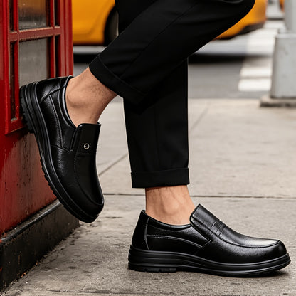Men's Business Casual Oxford Slip-On Shoes Large Size All-Season