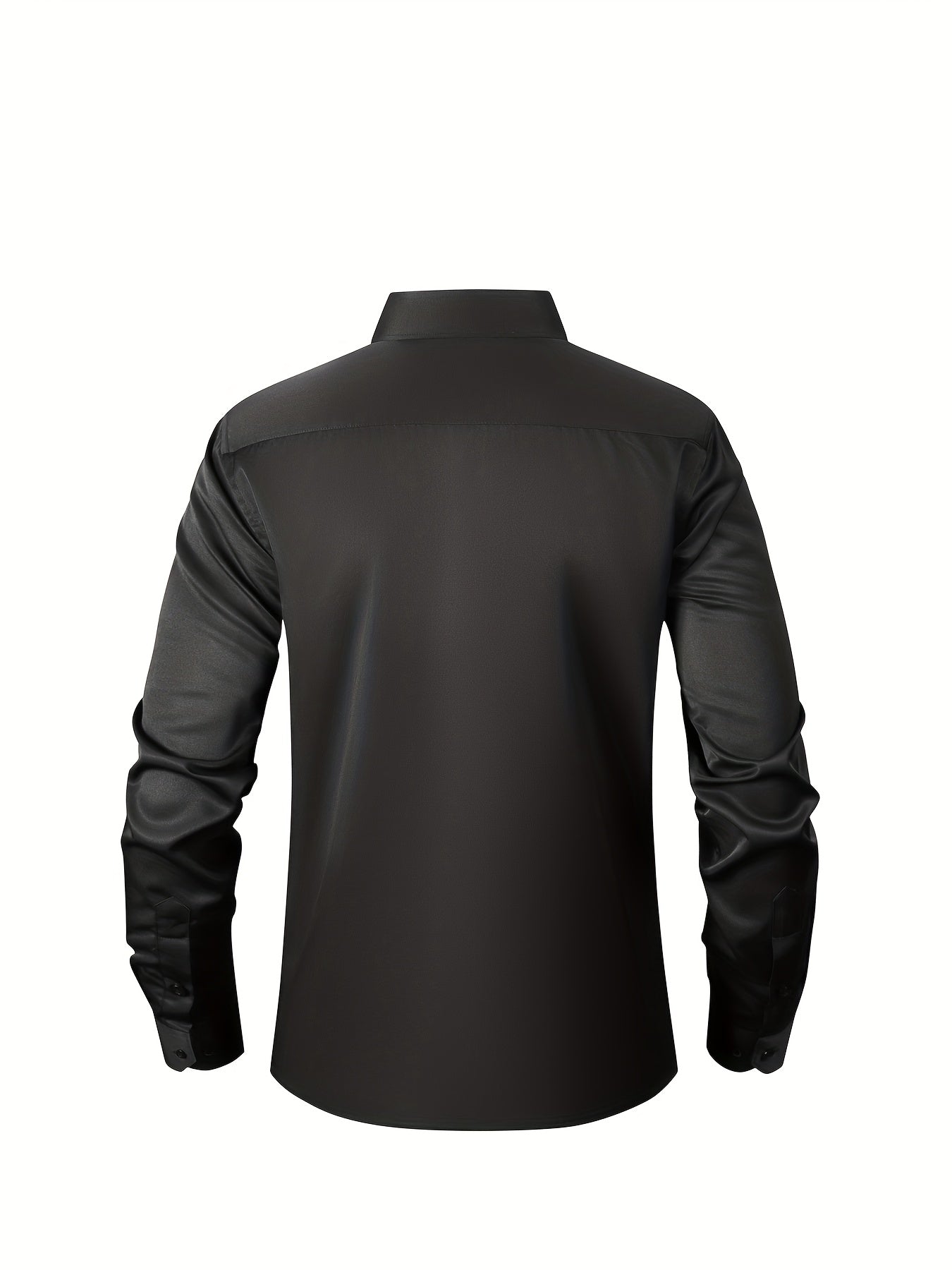 Boys' Slim Fit Long Sleeve Formal Dress Shirt with Stretch