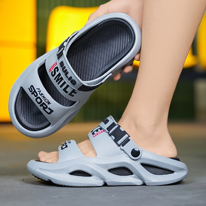 Men's Lightweight Breathable Summer Slippers with Non-Slip Sole