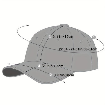 Mexico Flag Embroidered Baseball Cap Lightweight Casual Hat