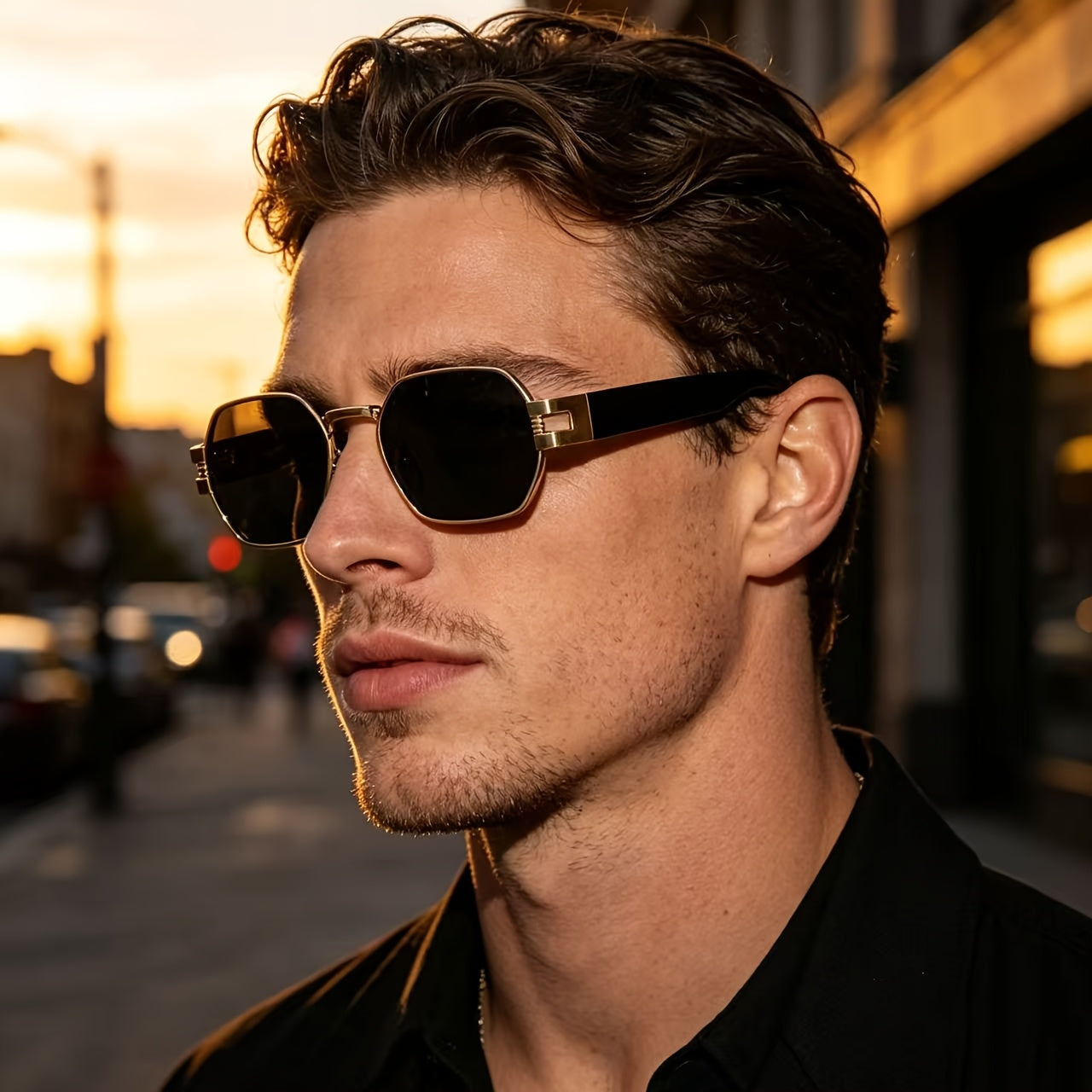 BERTANS Unisex Vintage UV400 Sunglasses Lightweight Frame