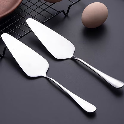 1pc Stainless Steel Cake & Pizza Server - Triangle Shovel for Desserts, Baking, Tiramisu Slicing, Durable Kitchen Tool, Non-Electric, Food Supply Equipment, Ideal for Home Baking / Professional Chefs / Culinary Enthusiasts