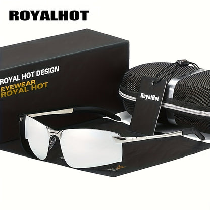 Men's Polarized Reflective Metal Alloy Driving Glasses